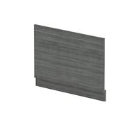 nuie MPD513N Modern Bathroom Straight Bath End Panel and Plinth, 560 x 780 x 36mm, Anthracite Woodgrain
