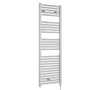 Nuie MTY152 | Modern Bathroom 500 Watt Heated Electric Ladder Towel Rail, 1375mm x 480mm, Chrome