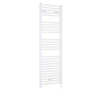 Nuie MTY158 | Modern Bathroom 750 Watt Heated Electric Ladder Towel Rail, 1375mm x 480mm, White