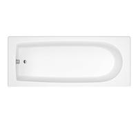 Nuie NBA605 Barmby ǀ Modern Bathroom Single Ended Round Bath, 1500mm x 700mm x 380mm, White, 1500 x 700 mm