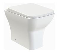 Nuie Ava White Back to Wall Pan Toilet & Soft Close Seat - NCG406