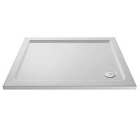 nuie NSR016 Trays Modern Bathroom Slip Resistant Rectangular Shower Tray, 700mm x 1100mm, Matt White