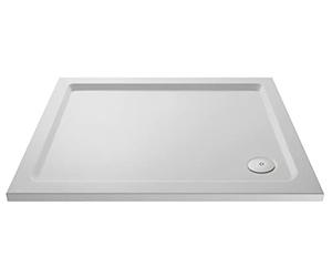 nuie NSR018 Trays Modern Bathroom Slip Resistant Rectangular Shower Tray, 800mm x 1100mm, Matt White