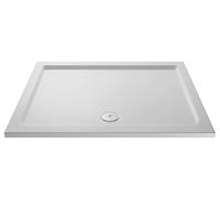 nuie NSR032 Trays Modern Bathroom Slip Resistant Large Rectangular Shower Tray, 760mm x 1400mm, Matt White