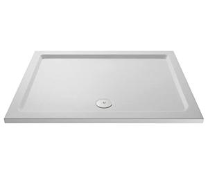 nuie NSR032 Trays Modern Bathroom Slip Resistant Large Rectangular Shower Tray, 760mm x 1400mm, Matt White
