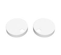 Nuie NTS004/NTS007 Modern Toilet Seat Hinge Cover Caps | Matt White | Plastic | 56mm x 11mm x 56mm