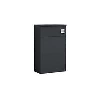 nuie NVF1441 Arno Floor Standing WC Unit (Concealed Cistern Not Included), 500mm, Satin Anthracite