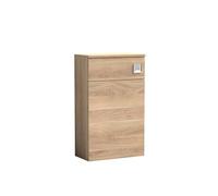 nuie NVF3041 Arno Modern Bathroom Floor Standing WC Toilet Unit (Pan and Cistern Not Included), 500mm, Bleached Oak Woodgrain