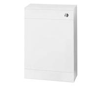Nuie NVS142 Modern Cloakroom Bathroom Floor Standing WC Unit with Free Concealed Cistern (Excludes Toilet Pan), 500mm x 770mm, Gloss White, 500mm200mm