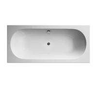 Nuie Otley Eternalite Round Double Ended Bath | White | Acrylic | 1800mm x 800mm