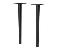 Nuie Pair of Wall Hung Vanity Decorative Legs | Matt Black | Stainless Steel | 260mm