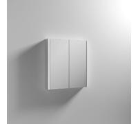 Nuie Eden 2 Door Mirror Cabinet | Gloss White | Glass/MDF | 600mm