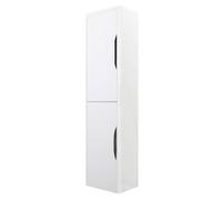 Nuie Parade Tall Wall Hung Storage Unit | Gloss White | MDF | 1400mm x 350mm