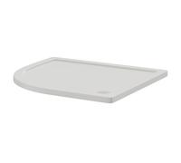 Nuie Pearlstone Left Hand Offset Quadrant Shower Tray | White | Acrylic/Stone Resin | 1000mm x 900mm x 40mm