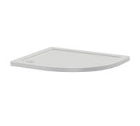 Nuie Pearlstone Right Hand Offset Quadrant Shower Tray | White | Acrylic/Stone Resin | 900mm x 760mm x 40mm