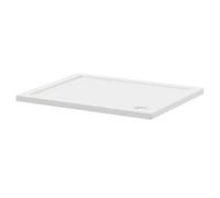 Nuie Pearlstone Slip Resistant Rectangular Shower Tray | White | Acrylic/Stone Resin | 1000mm x 800mm x 40mm