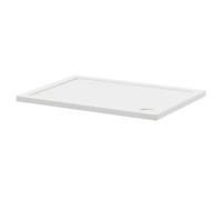 Nuie Pearlstone Slip Resistant Rectangular Shower Tray | White | Acrylic/Stone Resin | 1100mm x 800mm x 40mm