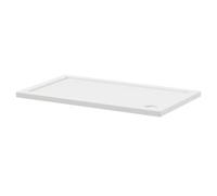 Nuie Pearlstone Slip Resistant Rectangular Shower Tray | White | Acrylic/Stone Resin | 1200mm x 700mm x 40mm