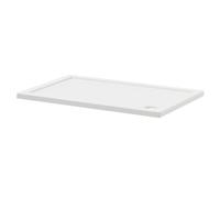 Nuie Pearlstone Slip Resistant Rectangular Shower Tray | White | Acrylic/Stone Resin | 1200mm x 760mm x 40mm