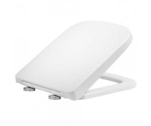 Nuie Rak Series Modern Bathroom Rectangular Soft Close Quick Release Wrap Over Urea Seat And Cover 600mm White Finish Duroplast