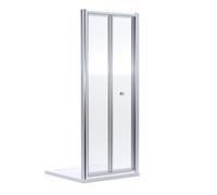 nuie Rene 1900 x 760mm Bi-Fold Shower Door - Chrome, Silver