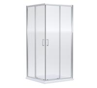 Nuie Rene Double Door Corner Entry Shower Enclosure | Chrome | Aluminium | 900mm x 1900mm