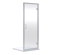 Nuie Rene Hinged Shower Door | Chrome | Aluminium | 800mm x 1900mm
