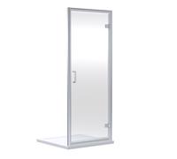 Nuie Rene Hinged Shower Door | Chrome | Aluminium | 900mm x 1900mm