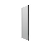 Nuie Rene Shower Side Panel | Matt Black | Aluminium | 900mm x 1900mm
