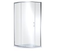 Nuie Rene Single Entry Quadrant Shower Enclosure | Chrome | Glass/Aluminium | 900mm x 1900mm