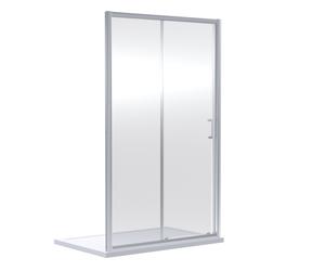 Nuie Rene Sliding Shower Door | Chrome | Aluminium | 1500mm x 1900mm