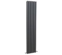 Nuie Revive Anthracite 1800mm x 354mm Vertical Double Panel Radiator