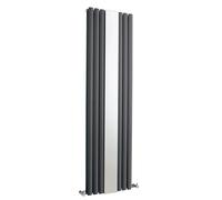 Nuie Revive Anthracite 1800mm x 499mm Vertical Double Panel Radiator