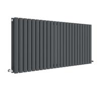 Nuie Revive Horizontal Double Panel Radiator 600 X 1398Mm Anthracite, Grey