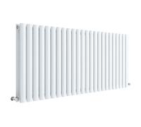 Nuie Revive Double Panel Radiator | Gloss White | Steel | 600mm x 1398mm