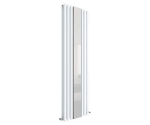 Nuie Revive Double Panel Radiator with Mirror | Gloss White | Steel | 1800mm x 499mm