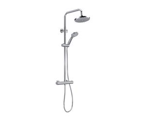 Nuie Round Bar Mixer Shower with Shower Kit and Fixed Head