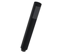 Nuie Round Easyclean Shower Handset | Matt Black | ABS | 30mm x 210mm x 30mm