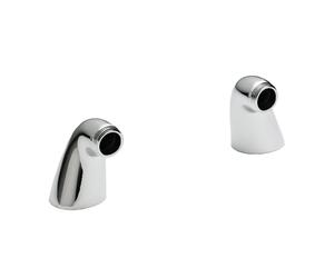Nuie Round Inlet Legs | Chrome | Brass | 45mm x 55mm x 85mm