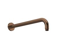 Nuie Round Wall Hung Shower Arm | Brushed Bronze | Brass | 60mm x 85mm x 400mm