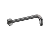 Nuie Round Wall Hung Shower Arm | Brushed Pewter | Stainless Steel | 62mm x 108mm