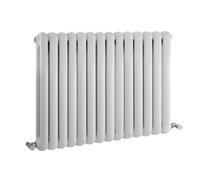 Nuie Salvia Double Panel Radiator | Gloss White | Steel | 635mm x 853mm