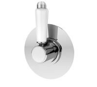 Nuie Selby Traditional Concealed Stop Tap | Chrome | Metal | 100mm x 100mm x 141mm