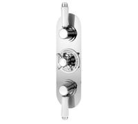 Nuie Selby Traditional Triple Concealed Thermostatic Shower Valve with Diverter | Chrome | Metal/Plastic | 80mm x 280mm x 135mm