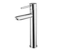 Nuie Series 2 Tall High Rise Mono Basin Mixer Tap Brass Chrome Modern Bathroom