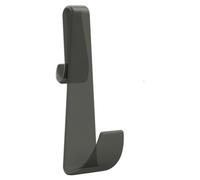 Nuie Shower Enclosure Hook for Showers Without Frames | Smoked Black | Plastic | 35mm x 115mm x 75mm