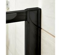 Nuie Shower Screen Profile Extension Kit | Matt Black | 1850mm