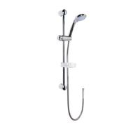 Nuie Slide Rail Kit with Multi Function Shower Handset | Chrome | Brass | 168mm x 595mm x 71mm