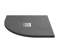 Nuie Slimline Quadrant Shower Tray | Slate Grey | Acrylic/Stone Resin | 800mm x 800mm