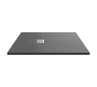 Nuie Slimline Rectangular Shower Tray | Slate Grey | Acrylic/Stone Resin | 1200mm x 900mm